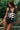 Cutout Black and White One-Piece Swimsuit