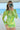 Lime Swirl Mini Dress Whit Sarong