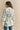Casual Street Flowers Lace Up Buttons Patchwork O Neck Outerwear